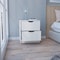Tuhome Basilea 2 Drawers Nightstand, Pull Out System, White MLB8970 - alternate 7